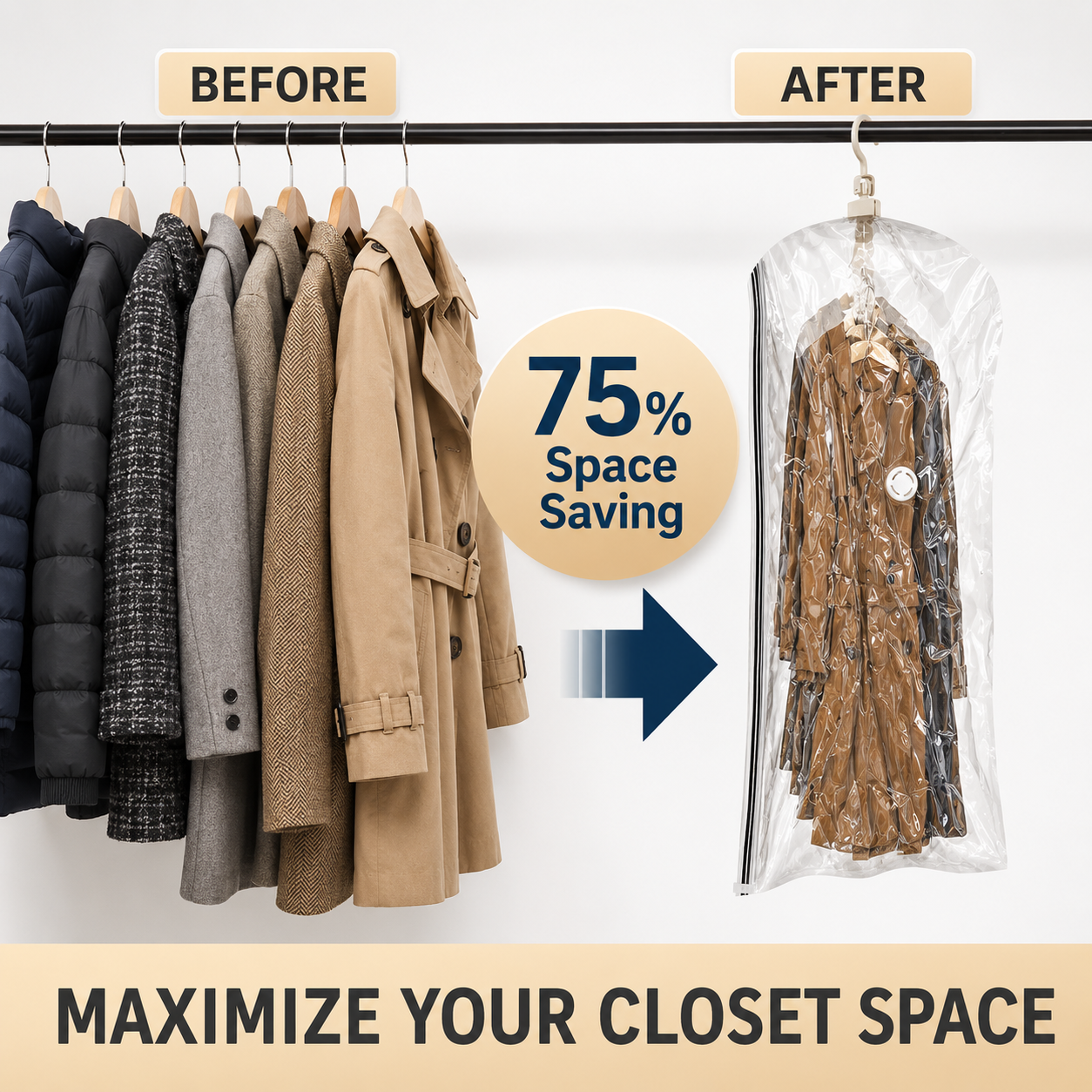 SpaceHang – Space Saved. Clothes Protected